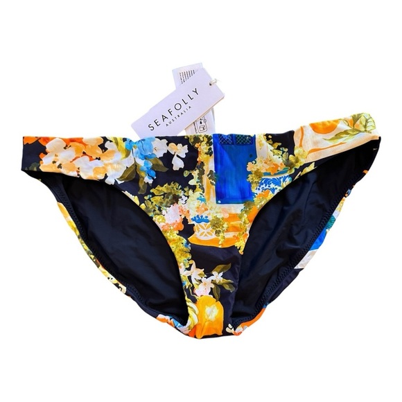 Seafolly Ciao Bella Hipster Bikini Bottom - True Navy NWT - Picture 3 of 6